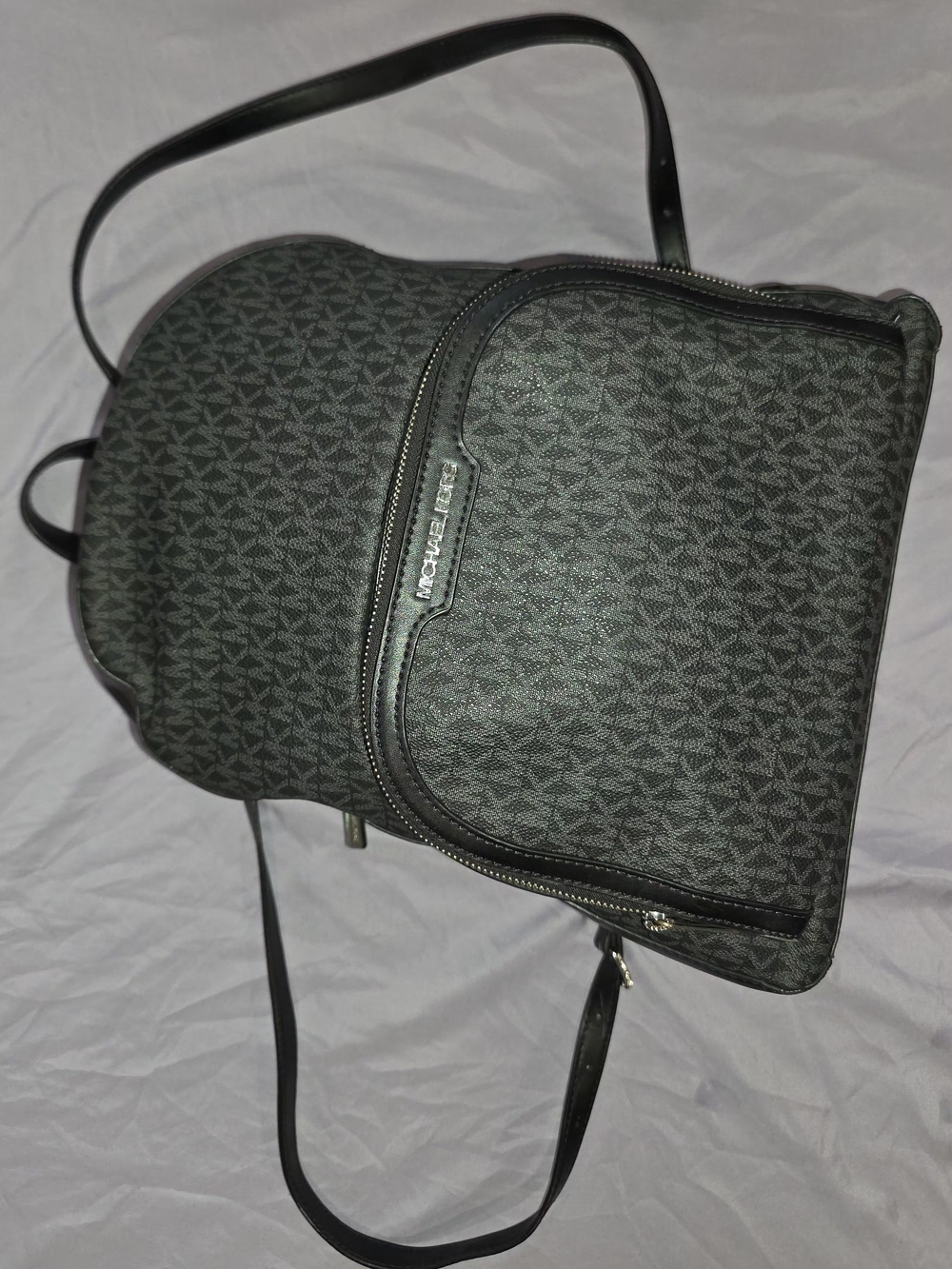 Michael Kors Black Logo Crossbody Backpack